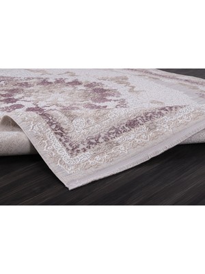 Anatolian Carpet Store Mocca Klasik 5135L Krem-Lila Makine Halısı