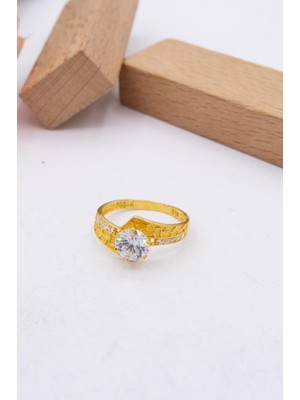 Latif Kuyumcu 22 Ayar Altın Tektaş Kadın Yüzük LKYZK1318