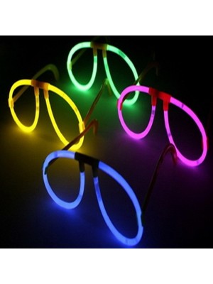 Virox Karanlıkta Parlayan Fosforlu Glow Stick Gözlük Fosforlu Renkli Gözlük 6 Adet (0)