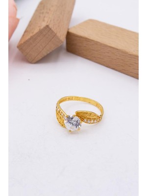 Latif Kuyumcu 22 Ayar Altın Tektaş Kadın Yüzük LKYZK1323