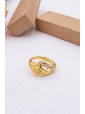 Latif Kuyumcu 22 Ayar Altın Füzyon Döküm Taşlı Kadın Yüzük LKYZK1326