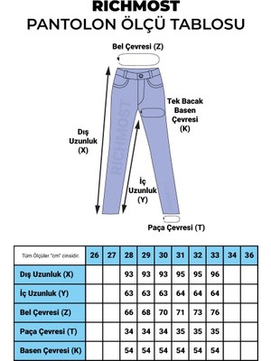 Richmost Damla Taşlı ve Paçaları Dikişsiz Bitişli Yüksek Belli Kadın Kot Pantolon Kar Açık Mavi Denim Jean