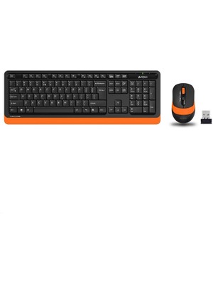 A4 Tech FG1010 2.4g Turuncu Kablosuz Q Fn-Mm Klv+Optik Mouse Set