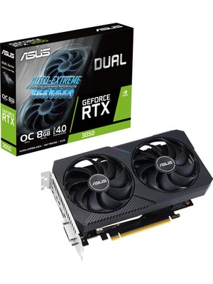 Asus 8gb DUAL-RTX3050-O8G-V2 Gddr6 128BIT Oc Rgb HDMI DVI Dp