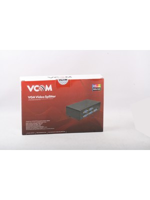 Vcom 1-8 Port 350MHZ Metal VGA Splitter