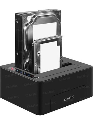 Dark DK-AC-DSD26C 2.5" ve 3.5" USB 3.0 Siyah Sata Offline ile Klon Destekli Docking Station