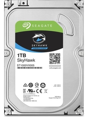 Seagate 3.5 Skyhawk 1tb 5900RPM 64MB Sata3 Güvenlik HDD ST1000VX005 (7/24) (Ithalatçı)