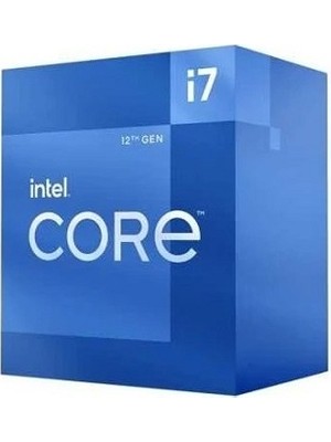 Intel Core I7 12700F 12 Core 2.1ghz 25MB 1700P Tray Fansız(Ekran Kartı Gerektirir)(12.nesil)