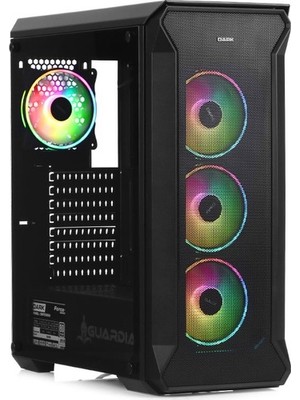 Dark Guardıan Pro 4X12CM Adreslenebilir Rgb Fan Usb3.0 T-Glass Atx Oyuncu Kasası