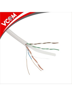 Vcom Utp Cat6 0.57CCA 305MT Gri Kablo