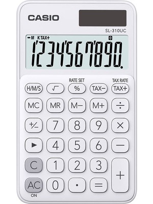 Casio Cep Tipi 10 Hane Beyaz Hesap Makinesi