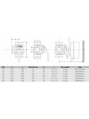 Honeywell Resideo Centra Üç Yollu Dişli Motorlu Vana DN25 - DR25GMLA