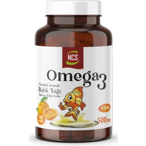 Omega 3 Balık Yağı 500 mg 102 Softgel Portakal Aromalı
