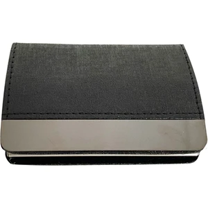 Kartvizitlik Tek Hazneli Siyah Metal Kapaklı 5301401 Modern Tasarım
