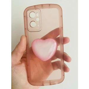 Realme 9i Kamera Korumalı Popsocketli Pembe Kılıf