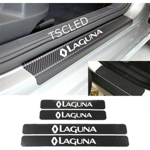 Laguna Karbon Kapı Eşiği Kaplama Sticker (4 Adet) ZZ194