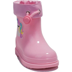 W10253 Bimbi Unicornio Pembe Ortopedik Kız Çocuk Yağmur Çizme