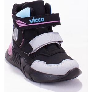 Sumo 946F21K207 Siyah Pembe Outdoor Işıklı Kız Çocuk Spor Bot