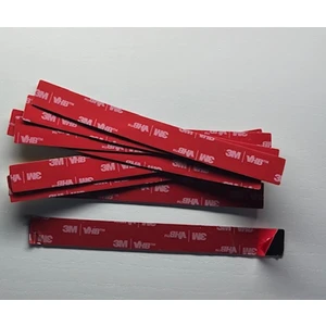 50 Adet Vhb Çok Güçlü Çift Taraflı  Bant Çift Kaplamalı Köpük Bant Siyah - 15 mm Genişlik - 14 cm Uzunluk -0,6 mm Kalınlık