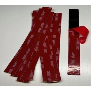 Vhb 100 Adet Çok Güçlü Çift Taraflı Bant Çift Kaplamalı Köpük Bant Siyah - 15 mm Genişlik - 14 cm Uzunluk - 0,6 mm Kalınlık