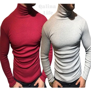 Qalina Life 2 Li Set Full Likralı Unisex Balıkçı Yaka Boğazlı Kazak
