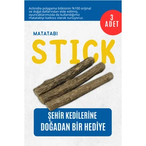 Matatabi -Stıck (3 Adet) - Kediler İçin Diş Temizleyen ve Stres Gideren Oyuncak
