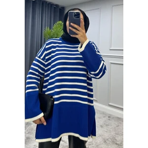 Vent Giyim Çizgili Triko Kazak