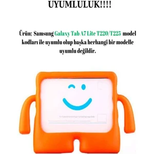 Galaxy Tab A9 SM-X110  8.7 Inç Çocuklar Için Standlı Silikon Tablet Kılıfı