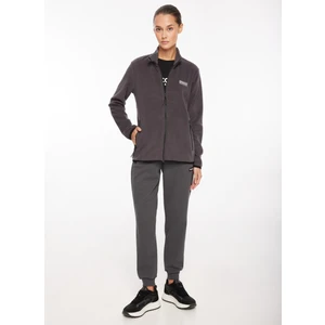 Discovery Expedition Antrasit Kadın Kapüşonlu Polar Sweatshırt D3WL-SWT27