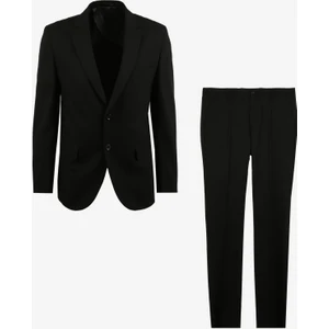 Normal Bel Basic Siyah Erkek Takım Elbise F3WM-TKM 501