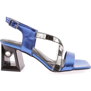 671-23Y Kadin Çapraz Bantli Taşli Sandalet