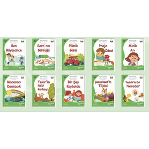 Renkli Heceli Eğlenceli Öyküler Serisi - 10 Kitap