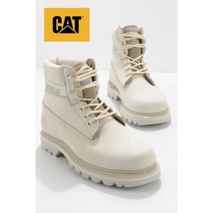 Caterpillar  Deri Günlük Kauçuk Kaydırmaz Taban  Outdoor Kışlık Bot