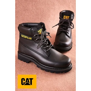 Caterpillar  Deri Günlük Kauçuk Kaydırmaz Taban  Outdoor Kışlık Bot