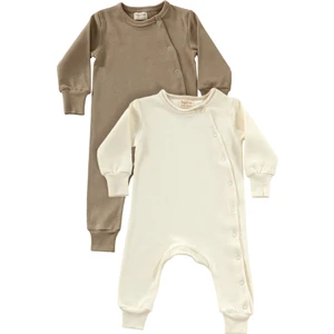 Tiny Lamb Native 2 Parça Organik Pamuk Bebek Çocuk Tulumu 2'li Takım