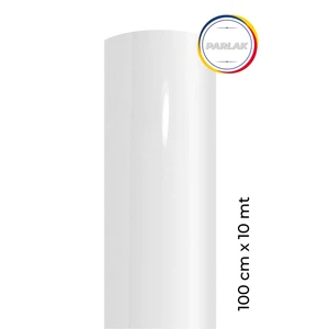 Parlak Beyaz Yapışkanlı Kaplama Folyosu 100 cm  x 10 mt