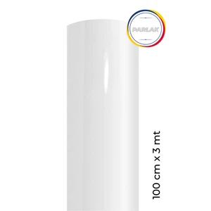 Parlak Beyaz Yapışkanlı Kaplama Folyosu 100 cm  x 3 mt