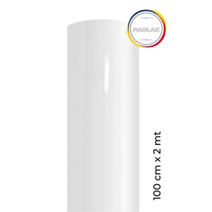 Parlak Beyaz Yapışkanlı Kaplama Folyosu 100 cm  x 2 mt