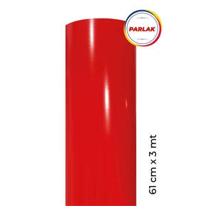 Parlak Kırmızı Yapışkanlı Kaplama Folyosu 61 CM  X 3 MT