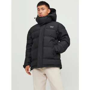 Jack & Jones Jortwice Techincal Puffer Erkek Siyah Mont 12238881-Black