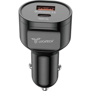 Araç Şarj Başlık 45W Ultra Hızlı Şarj Type C + USB Girişli Araç Şarjı