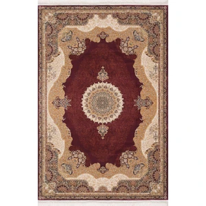 Artemis Halı Sılk 05211B Krem-Bordo Halı
