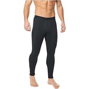Erkek Içi Pamuklu Termal Pijama Tayt Içlik Siyah