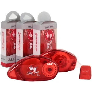 Vege Şerit Yapıştırıcı Glue Tape 8 mm x 8 Metre 3 Adet