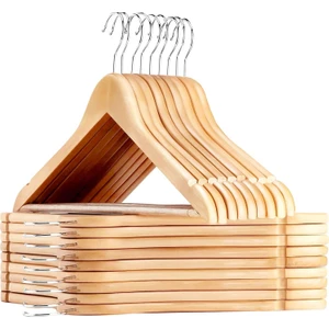 Natural Ahşap Görünüm 12 Li Askı Seti Schönbuch Design 719136
