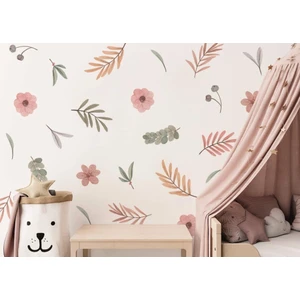Lizpo Decor Çiçekli Çayır Çiçek Duvar Dekorasyonu Pastel Boho Tarzı Sticker