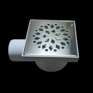 Htm Yapı 1. Kalite Kare Yer Süzgeci 10X10 Yandan 50 Çıkışlı Melez Yer Süzgeci