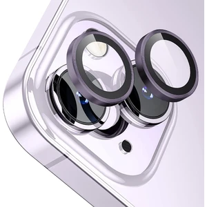 Buff iPhone 15 / 15 Plus Kamera Metal Lens Koruyucu Purple