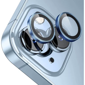 Buff iPhone 15 / 15 Plus Kamera Metal Lens Koruyucu Navy Blue