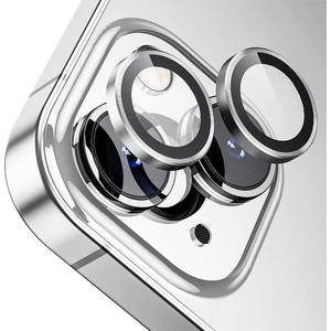Buff iPhone 15 / 15 Plus Kamera Metal Lens Koruyucu Silver